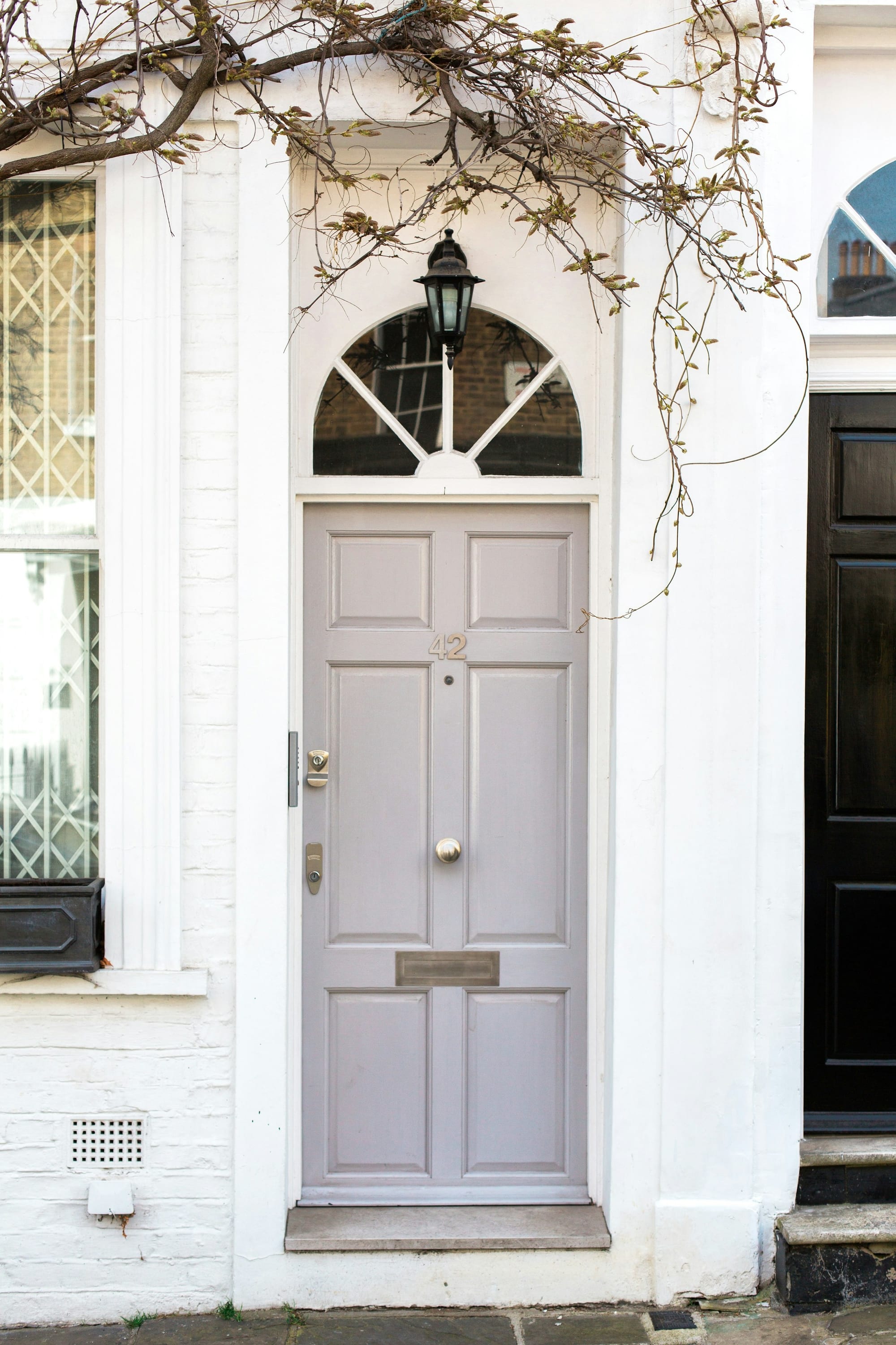 The front door of a house