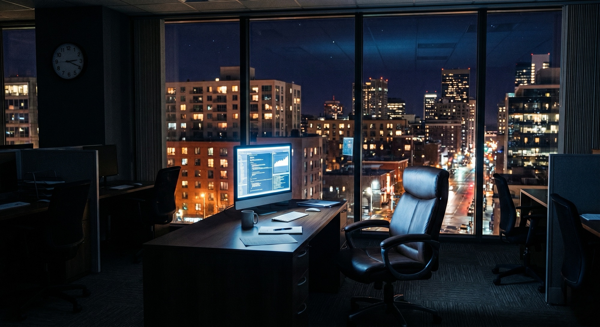 Overnight operations desk, shift report